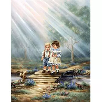 5D DIY Алмазная картина Детская картина маслом 3D Вышивка Крестом Домашний декор 20X30CM