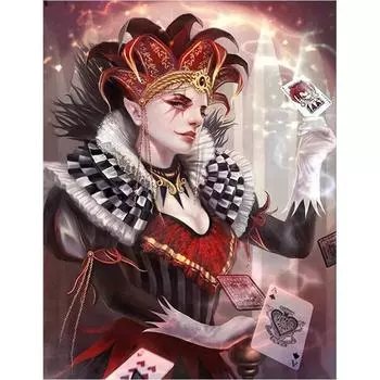 5D DIY Алмазная картина Девушка и карты Набор для вышивки крестом Мозаика Алмазная вышивка Роза Полный круглый/квадратный дрель Украшение дома Round 20x30cm