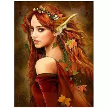 5D Diy Алмазная картина Девушка с длинными ушами Вышивка крестом Домашний декор Подарок ручной работы 20X25CM