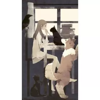 5D DIY Алмазная картина Девушка с собакой Алмазная вышивка Полный набор мозаики Вышивка крестом Домашний декор Подарки ручной работы Round 20x30cm