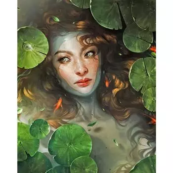 5D DIY Алмазная картина Девушка Вышивка Крестом Горный хрусталь Домашний Декор Любовь Подарок Full Round 20x30CM