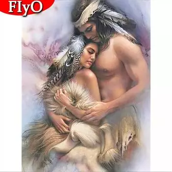 5D DIY Алмазная картина для влюбленных Алмазная вышивка крестиком портретные фотографии из страз Мозаика Decortion Full Round (20X30CM)