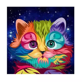 5D Diy Алмазная картина Домашнее украшение Животное Круглая Алмазная мозаика Ручная работа 30X30cm