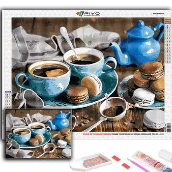 5D DIY Алмазная картина Фрукты и макароны Вышивка крестиком Алмазная художественная вышивка Мозаика Домашний деко Full Round 20X30CM