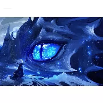 5D DIY Алмазная картина Глаз Дракона Алмазная вышивка Мозаика Вышивка крестом Горный хрусталь Украшение 20X30CM