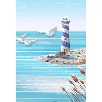 5D Diy Алмазная картина Хайоу и Маяк Алмазная вышивка Крестом Домашний декор Подарки ручной работы Round 20x30cm
