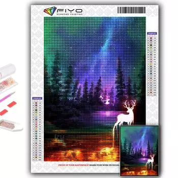 5D Diy Алмазная картина Художественная луна и звездное небо Вышивка крестиком Полная алмазная вышивка Мозаика Full Round 20X30CM