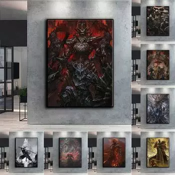 5D Diy Алмазная картина Игра Темные души Вышивка крестиком Полная алмазная вышивка Мозаика Full Round 20X30CM