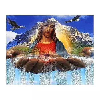 5D Diy Алмазная картина Индийский мужчина Алмазная вышивка Крестом Домашний декор Подарки ручной работы Round 20x30cm