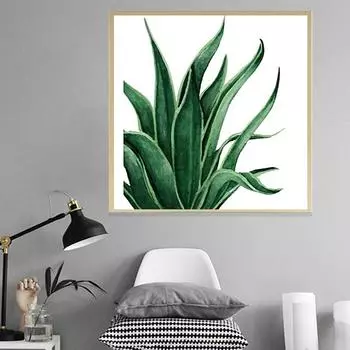 5D Diy Алмазная картина Изумрудное Алоэ Вера Алмазная вышивка Полный набор аниме Наборы для вышивки крестом Домашний декор Подарок ручной работы Round 30x30cm