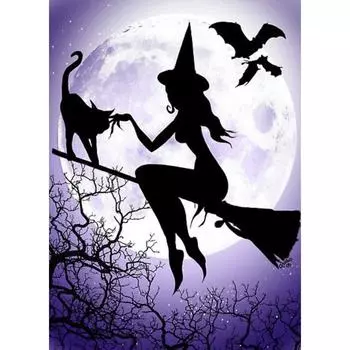 5D DIY Алмазная картина Эльф Девушка и кошка Алмазная Алмазная вышивка Полный набор мозаики Вышивка крестом Домашний декор Подарки ручной работы Round 20x30cm