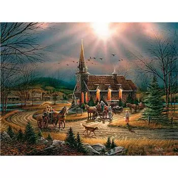 5D Diy Алмазная картина Карета и поместье Алмазная вышивка крестом Домашний декор Подарки ручной работы Round 20x30cm