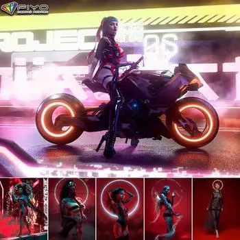 5D Diy Алмазная картина Киберпанк Сексуальное искусство Вышивка крестом Полный Алмазная вышивка Мозаика Full Round 20X30CM