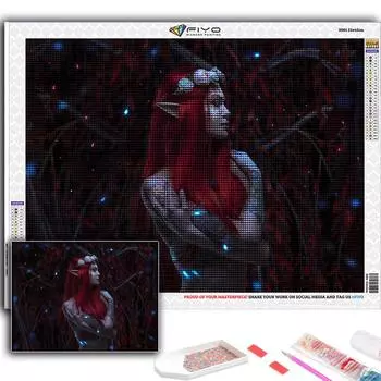 5D Diy Алмазная картина Киберпанк Сексуальное искусство Вышивка крестом Полный Алмазная вышивка Мозаика Full Round 20X30CM