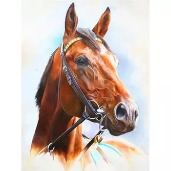 5D DIY Алмазная картина Клайдсдейл Проект Лошадь Алмазная картина Вышивка крестом Домашние декоративные подарки 20X30CM
