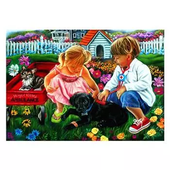 5d Diy Алмазная картина Кошка Broderie Diamant Мультфильм Алмазная вышивка крестом 20X30CM