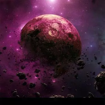 5D DIY Алмазная картина Космическая планета Алмазная вышивка Полный круглый алмазный крестик 30x30CM