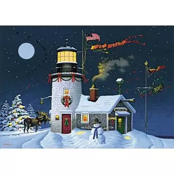 5D DIY Алмазная картина Красивая снежная сцена Вышивка Мозаика Вышивка крестом Горный хрусталь Украшение 20X30CM