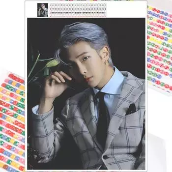 5D DIY Алмазная картина Красивый мужчина Алмазная вышивка Полный мозаичный набор Наборы для вышивки крестом Домашний декор Подарки ручной работы Round 20x30cm