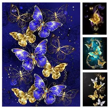 5D DIY Алмазная картина Красочные анютины глазки Алмазная вышивка Набор для вышивки крестом Полный горный хрусталь Мозаика Домашний декор Round 20x30cm