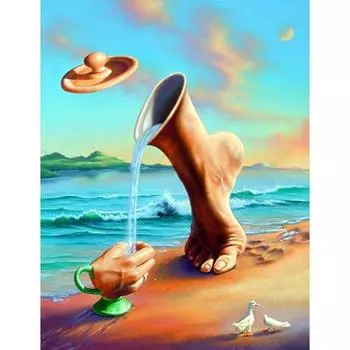 5D DIY Алмазная картина Креативная чашка Алмазная вышивка Крестом Горный хрусталь Мозаика Картина 20X30CM