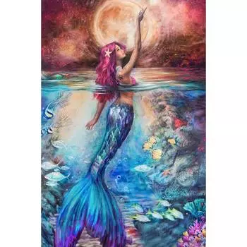 5D DIY Алмазная картина Крест Стежок Алмазная вышивка Мозаика Алмазная настенная живопись 20X30CM
