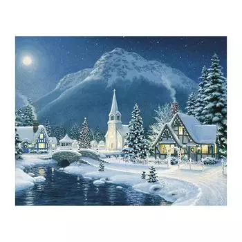 5D Diy Алмазная картина Ледяной мир Алмазная вышивка Крестом Домашний декор Подарки ручной работы Round 20x30cm