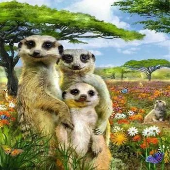 5D Diy Алмазная картина Лесные животные Алмазная вышивка Крестом Домашний декор Подарки ручной работыjavascript: Round 20x30cm