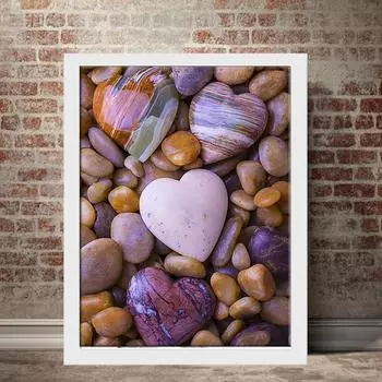 5D Diy Алмазная картина Любовь Камень Набор крестиков Полный Алмазная вышивка Мозаика Художественная картина Стразы Декор Подарок Full Round 30x40cm