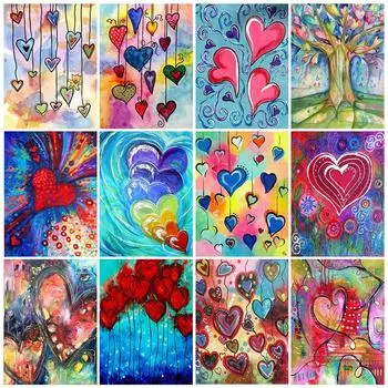 5D Diy Алмазная картина Любовь Вышивка крестиком Алмазная мозаика Вышивка Распродажа Пейзаж Ручная работа Хобби Подарок Декор со стразами Full Round 20x30CM