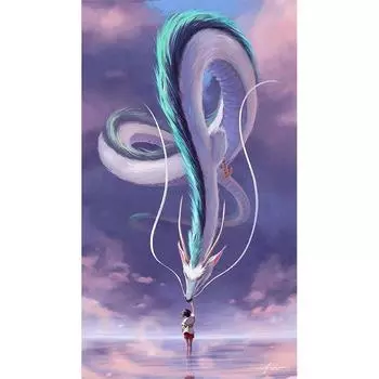 5D DIY Алмазная картина Мальчик и Дракон Алмазная вышивка Полный мозаичный набор Наборы для вышивки крестом Домашний декор Подарки ручной работы Round 20x30cm