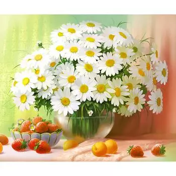 5D DIY Алмазная картина Маленькая Дейзи Вышивка Крестом Горный хрусталь Мозаика Домашний декор 20X30CM