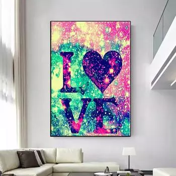 5D Diy Алмазная картина Мечта Любовь Набор для вышивки крестом Полный Алмазная вышивка Мозаика Художественная картина Стразы Декор Подарок Full Round 20x30cm