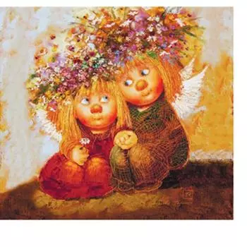 5D Diy Алмазная картина Милые сестры Алмазная вышивка Крестом Домашний декор Подарок ручной работы 20X20CM