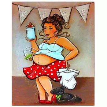 5D DIY Алмазная картина Милые женщины Вышивка крестиком 5D Домашний декор Подарок Full Round 20x30CM