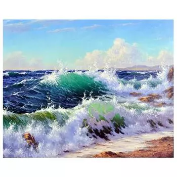 5D Diy Алмазная картина Морской спрей Алмазная вышивка Крестом Домашний декор Подарки ручной работыjavascript: Round 20x30cm