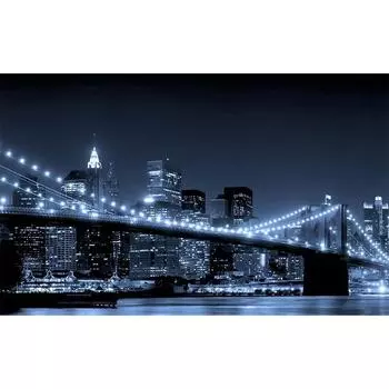 5D DIY Алмазная картина Мост ночью Алмазная вышивка Полный мозаичный набор Наборы для вышивки крестом Домашний декор Подарки ручной работы Round 20x30cm