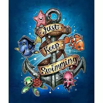 5D DIY Алмазная картина мультфильм животное 3D Вышивка Стразы Вышивка крестом Мозаика Домашний Декор Подарки 20X30CM