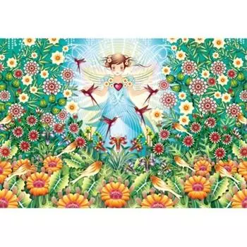 5D DIY Алмазная картина Мультфильм девушка Вышивка Мозаика Вышивка крестом Горный хрусталь Украшение 20X30CM