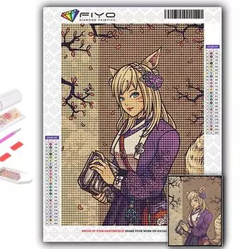 5D Diy Алмазная картина Мультфильм Аниме Игровой персонаж Вышивка крестом Полный Алмазная вышивка Мозаика Full Round 20X30CM