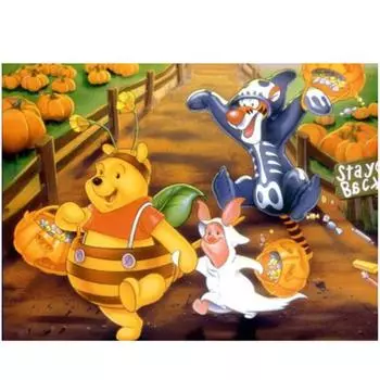 5D Diy Алмазная картина Мультфильм садовые животные Вышивка крестиком Домашний декор Подарок ручной работы 25x30cm