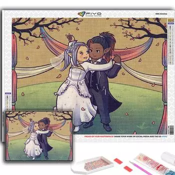 5D Diy Алмазная картина Мультфильм Аниме Игровой персонаж Вышивка крестом Полный Алмазная вышивка Мозаика Full Round 20X30CM