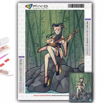 5D Diy Алмазная картина Мультфильм Аниме Игровой персонаж Вышивка крестом Полный Алмазная вышивка Мозаика Full Round 20X30CM