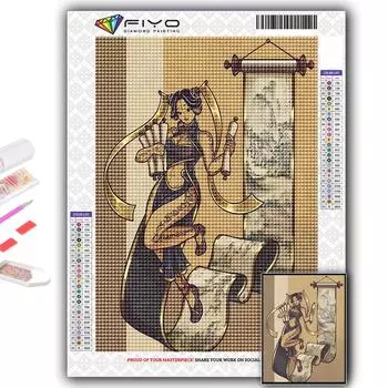 5D DIY Алмазная картина Мультфильм Аниме Игровой персонаж Вышивка крестиком Алмазная художественная вышивка Мозаика Домашний деко Full Round 20X30CM