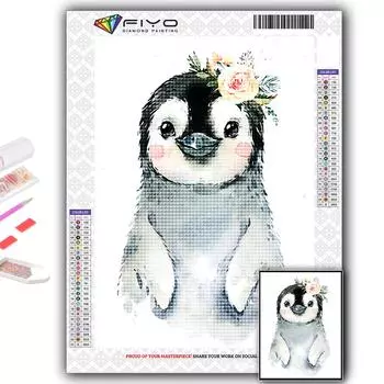 5D Diy Алмазная картина Мультфильм Маленькие животные Вышивка крестиком Полный Алмазная вышивка Мозаика Full Round 20X30CM