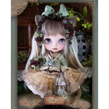 5D DIY Алмазная картина Мультяшная кукла Алмазная вышивка Полный мозаичный набор Наборы для вышивки крестом Домашний декор Подарки ручной работы Round 20x30cm