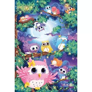 5D DIY Алмазная картина Мультяшная сова 3D Вышивка крестиком подарок Домашний декор подарок 20X30CM