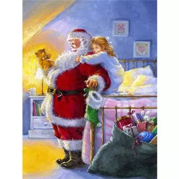 5D DIY Алмазная картина Набор Рождественский подарок ручной работы Полная площадь Алмазная вышивка Продажа Животное Мозаика Домашний декор Full Round (20X30CM)