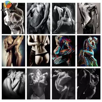 5D DIY Алмазная картина Набор Страстная любовь Искусство Алмазная вышивка Стразы Украшения для дома 20x30cm