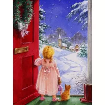 5D DIY Алмазная картина Набор Водопад Пейзаж Полный квадратный дрель Алмазная вышивка Ремесленный домашний декор Full Round (20X30CM)